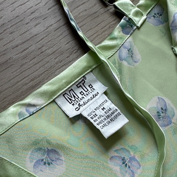 Light Green Floral Slip - Picture 3 of 3